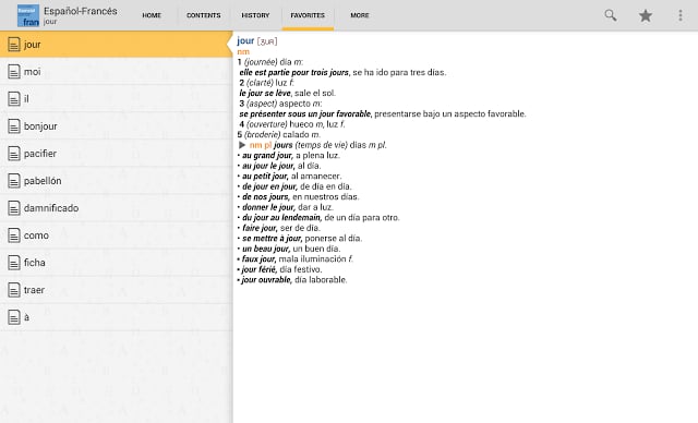 Vox French&lt;&gt;Spanish Dictionary截图1