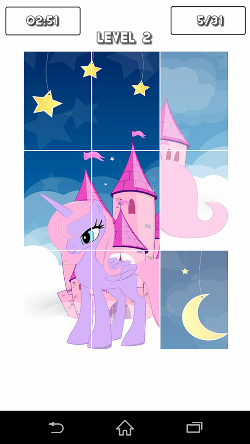 Slide Puzzle Pretty Pony截图9