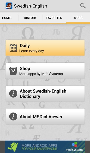 Swedish&lt;&gt;English Dictionary截图1