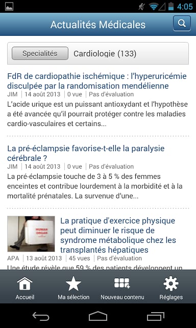 Univadis, r&eacute;f&eacute;rence m&eacute;dicale截图3