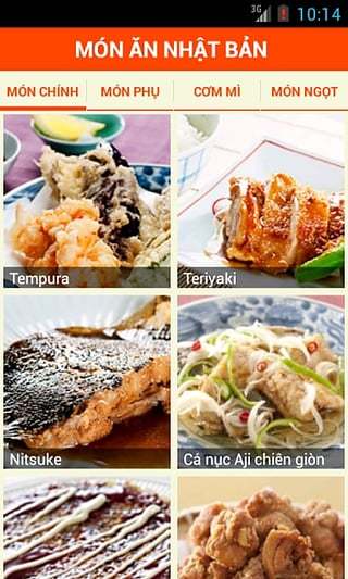 Món ăn Nhật Bản截图5