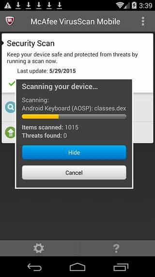 McAfee VirusScan Mobile截图4