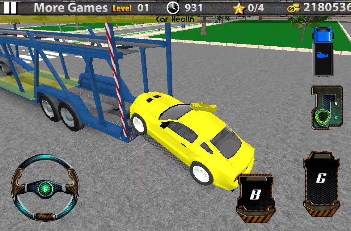 Car transport 3D trailer truck截图10