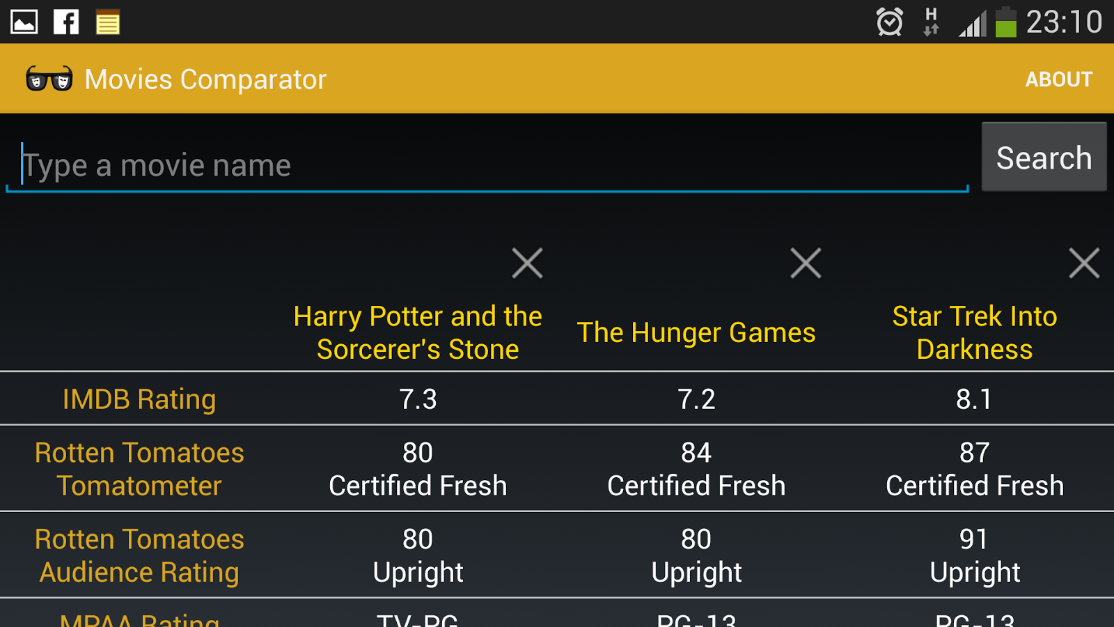 Movie Comparator截图4