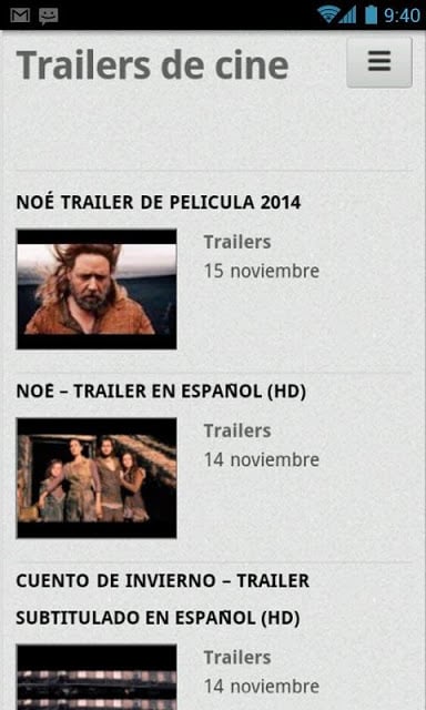 Trailers de Cine (espa&ntilde;ol)截图2