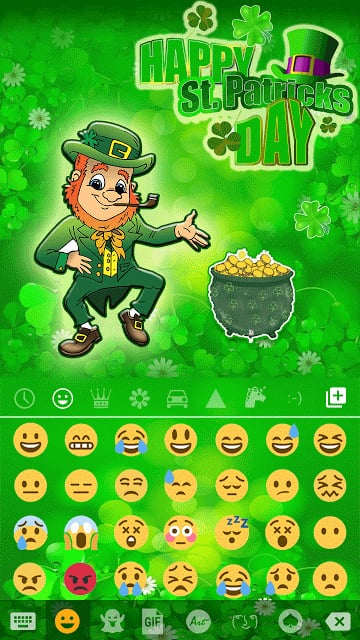 St. Patrick Day Emoji Keyboard截图3