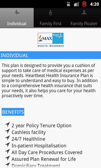 Max Bupa Premium Calculator截图7