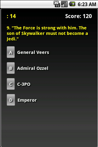 Star Wars: The Empire Strikes Back Trivia截图2