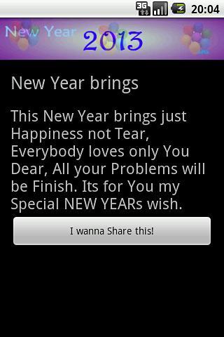 New Year 2013 SMS截图2