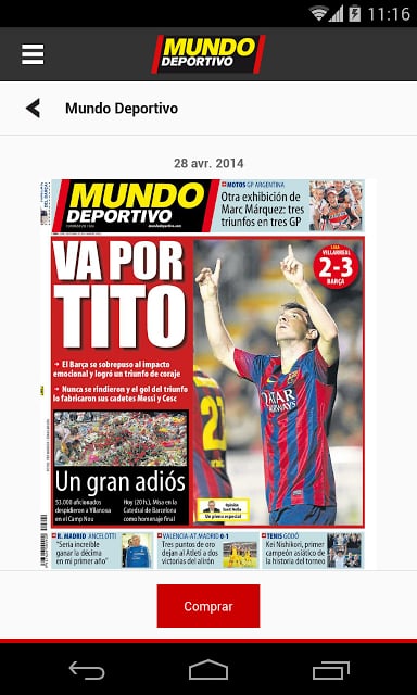 MUNDO DEPORTIVO ED. IMPRESA截图3