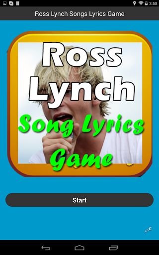 Ross Lynch Songs Lyrics Game截图1