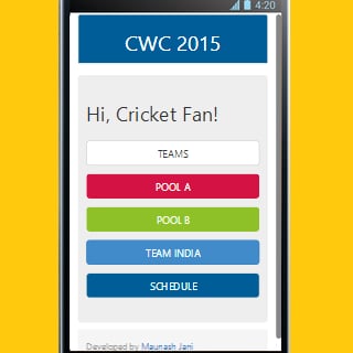 CWC 2015 Schedule截图2