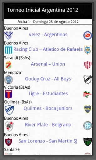 Torneo Inicial Argentina 2012截图6