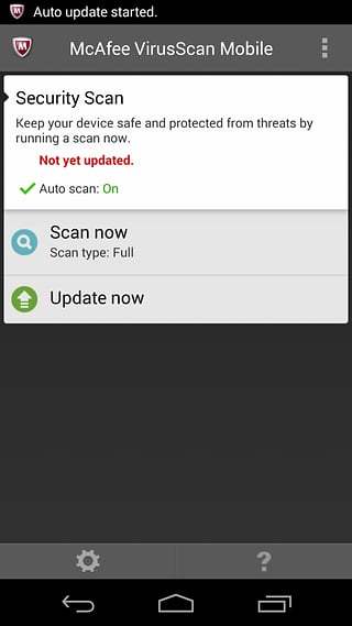 McAfee VirusScan Mobile截图2