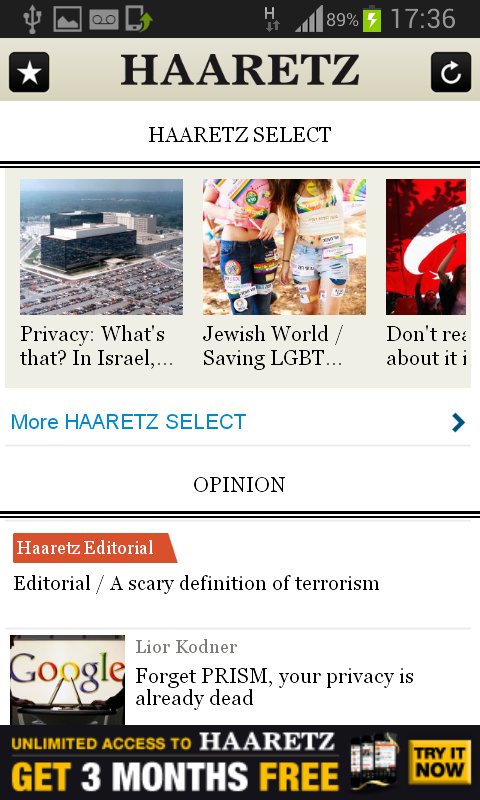 Haaretz English Edition截图1