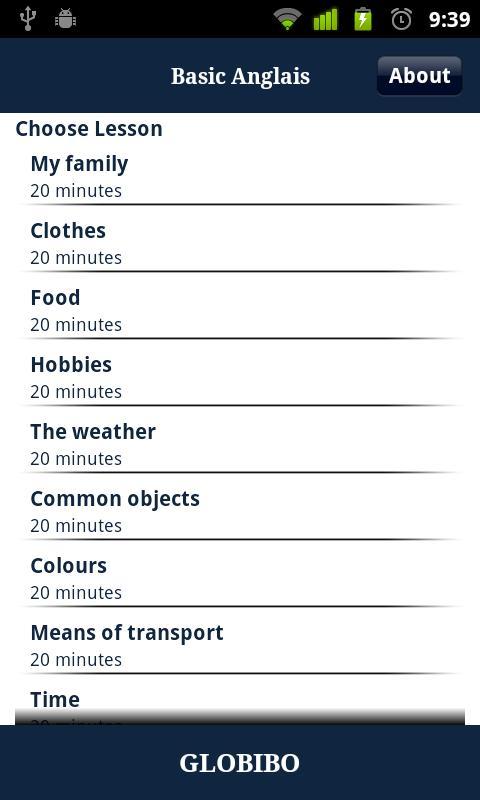Globibo Anglais A1截图1