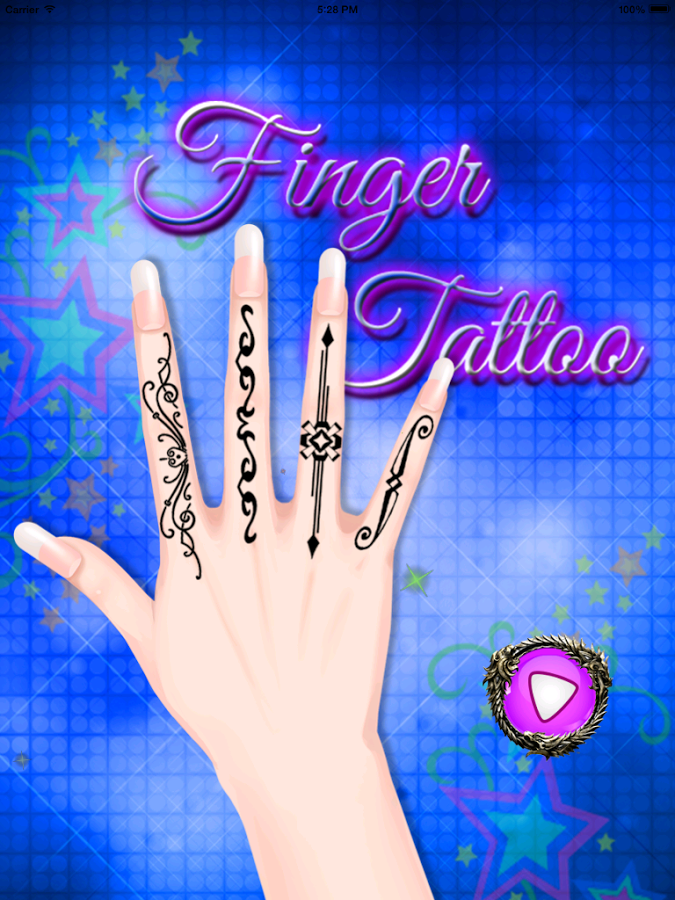 finger tattoos - tattoo games截图6