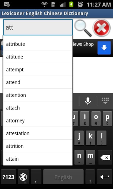 English&lt;-&gt;Chinese Dictionary截图4