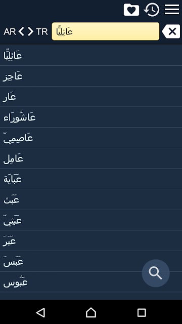 Arabic Turkish Dictionary Free截图7