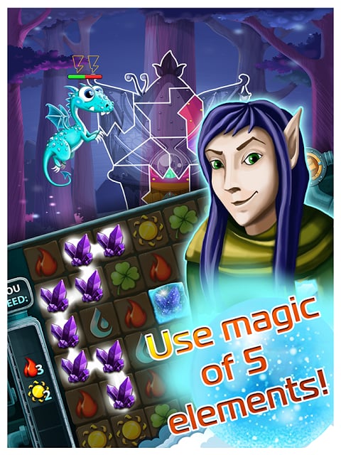 Dragons Puzzle Match-3截图5