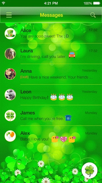 St. Patrick Day Emoji Keyboard截图1