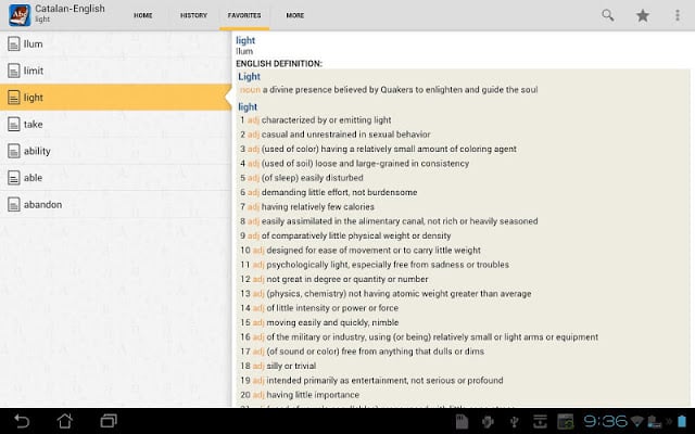 Catalan&lt;&gt;English Dictionary截图7