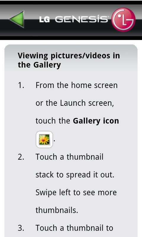 LG Genesis 760 User Guide截图4
