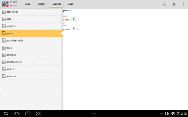 Portuguese&lt;&gt;Turkish Diction TR截图9