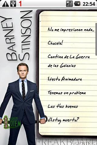 Barney Stinson Frases Espa&ntilde;ol截图2