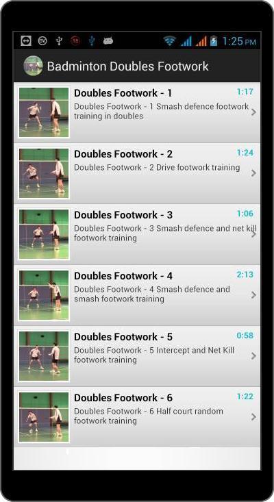 Badminton Doubles Footwork截图2