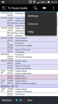 TV Faves Guide截图