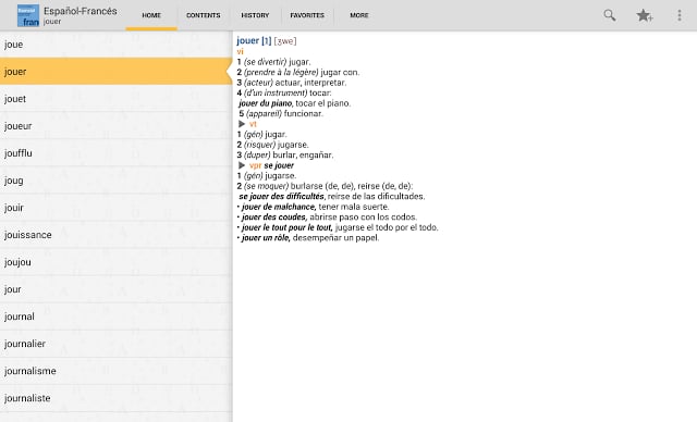 Vox French&lt;&gt;Spanish Dictionary截图9