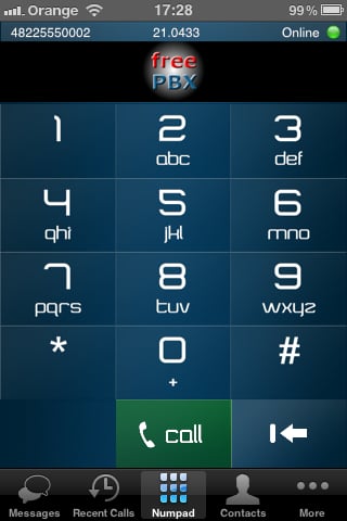 Komunikator, Dialer VoIP截图2