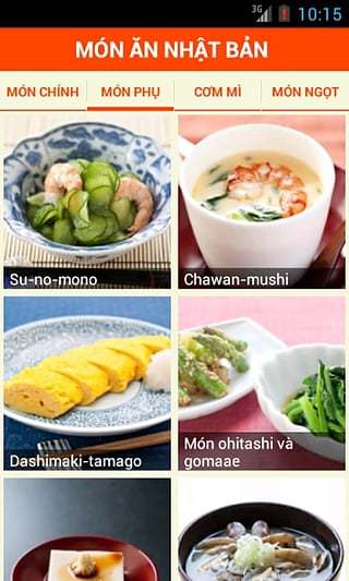 Món ăn Nhật Bản截图2
