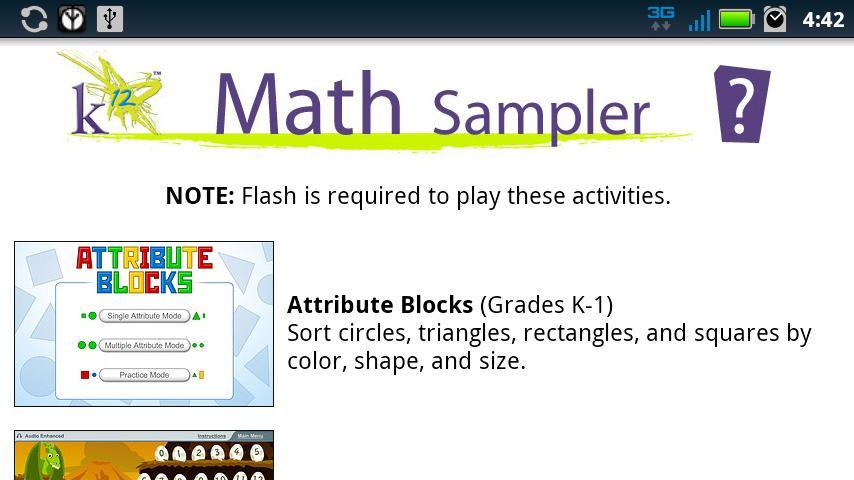 K12 Math Sampler截图1