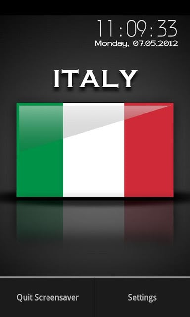 Italy - Flag Screensaver截图2