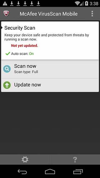 McAfee VirusScan Mobile截图1