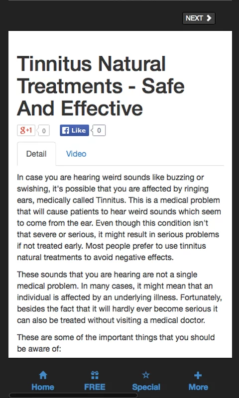 Tinnitus Treatment截图4