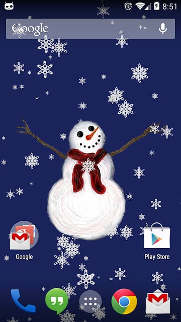 Smiling Snowman Wallpaper Free截图2