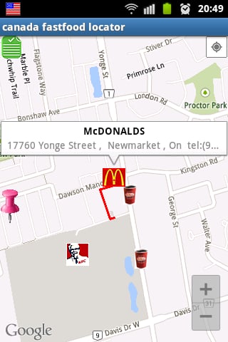 Canada Fast Food Locator截图9