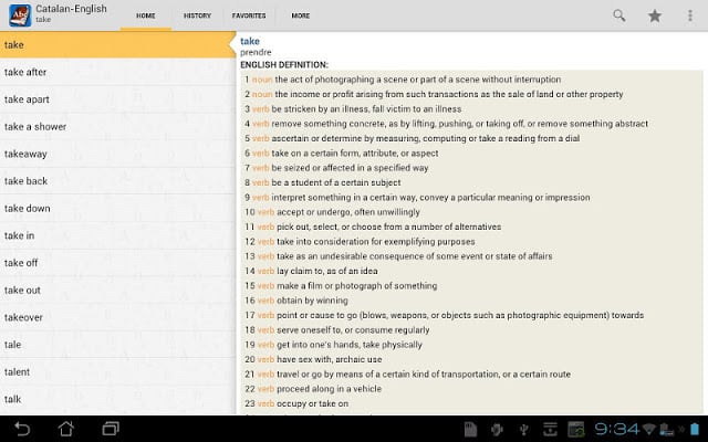 Catalan&lt;&gt;English Dictionary截图8