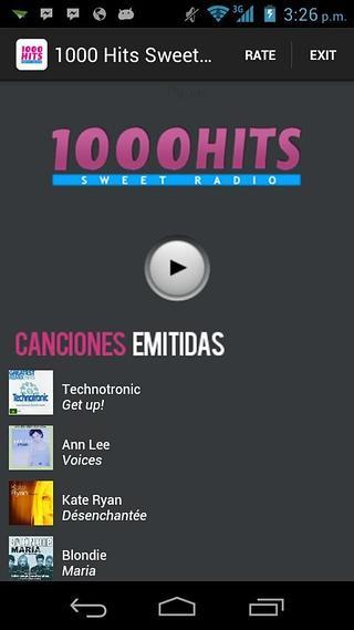 1000 Hits Sweet Radio截图1