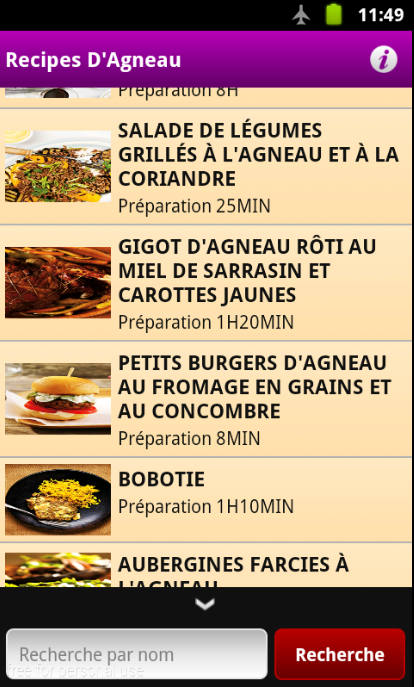 Recettes D'agneau - Française截图4