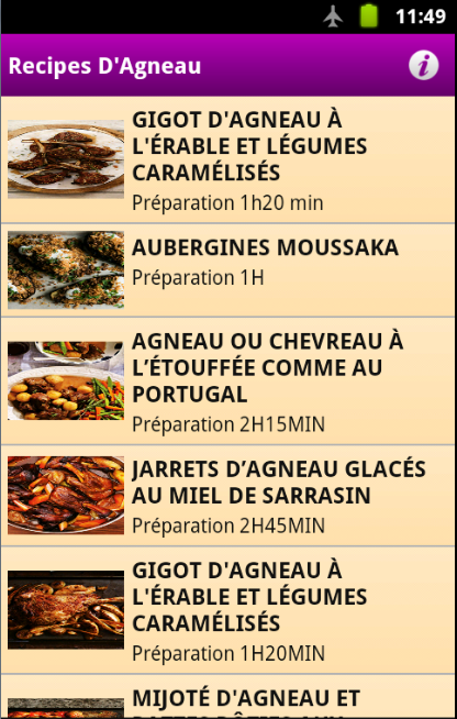 Recettes D'agneau - Française截图3