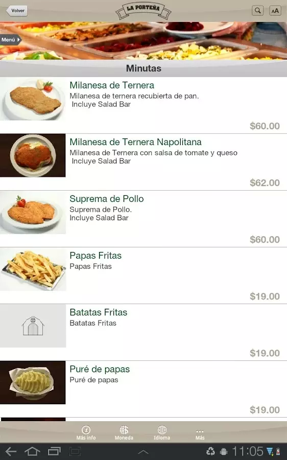 Restaurante La Porteña Tablet截图4