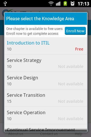 MyITstudy's ITIL Chapter Test截图1