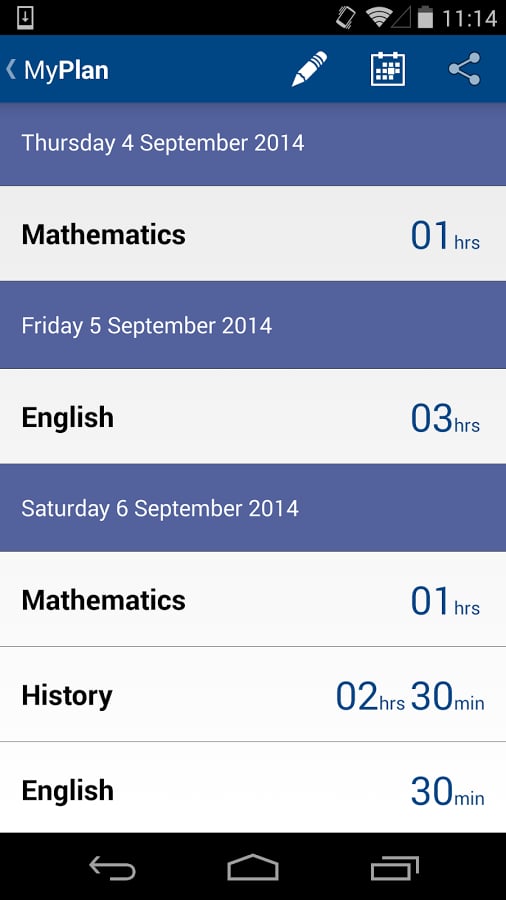 SQA My Study Plan截图5