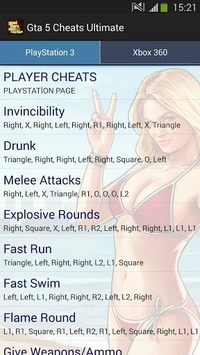 Gta 5 Cheats Ultimate截图2