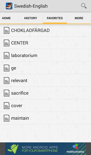 Swedish&lt;&gt;English Dictionary截图5