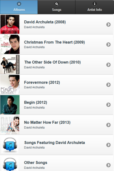 David Archuleta All Lyrics截图1